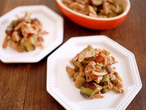 フライパンで簡単☆豚肉となすしめじのピリうまおかず